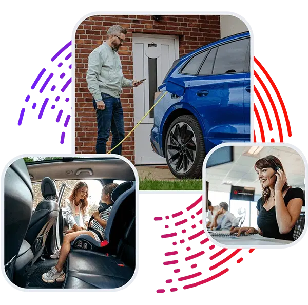 Collaboration of car leasing images